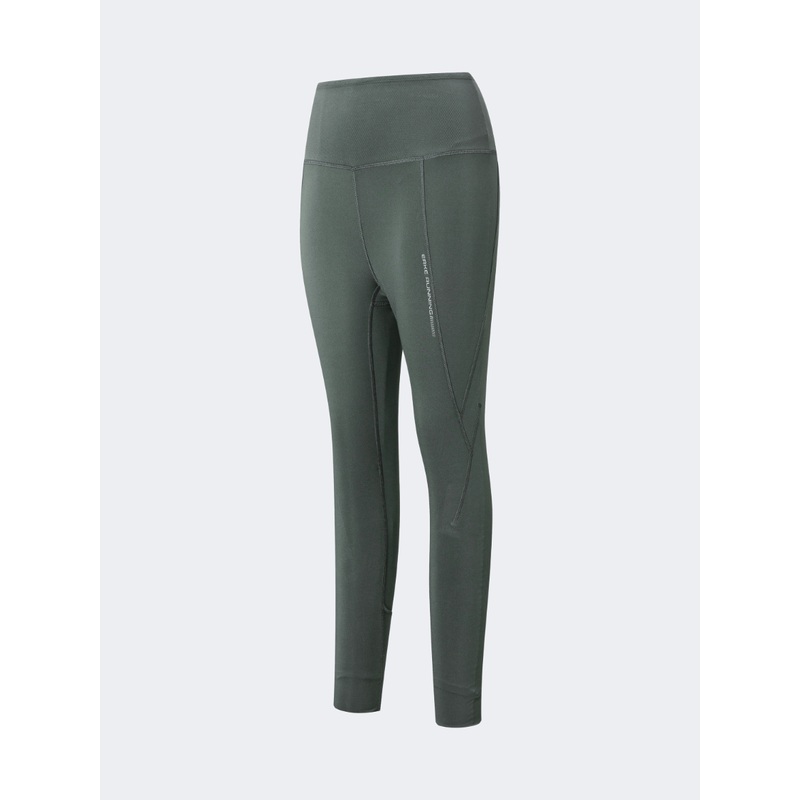 Erke Women Running 7/8 Tight Bamboo Green