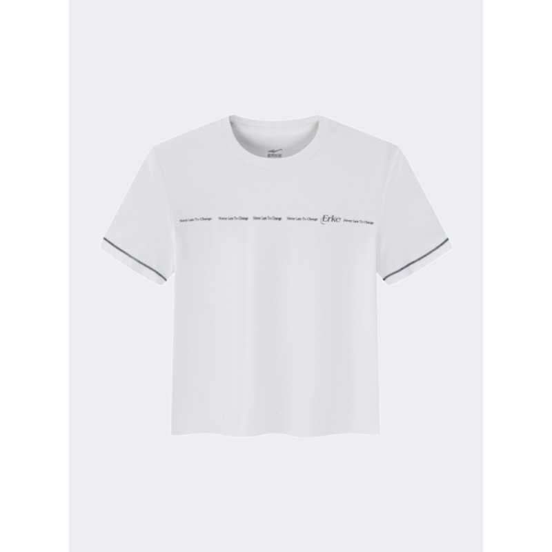 Erke Women Running T-Shirt White