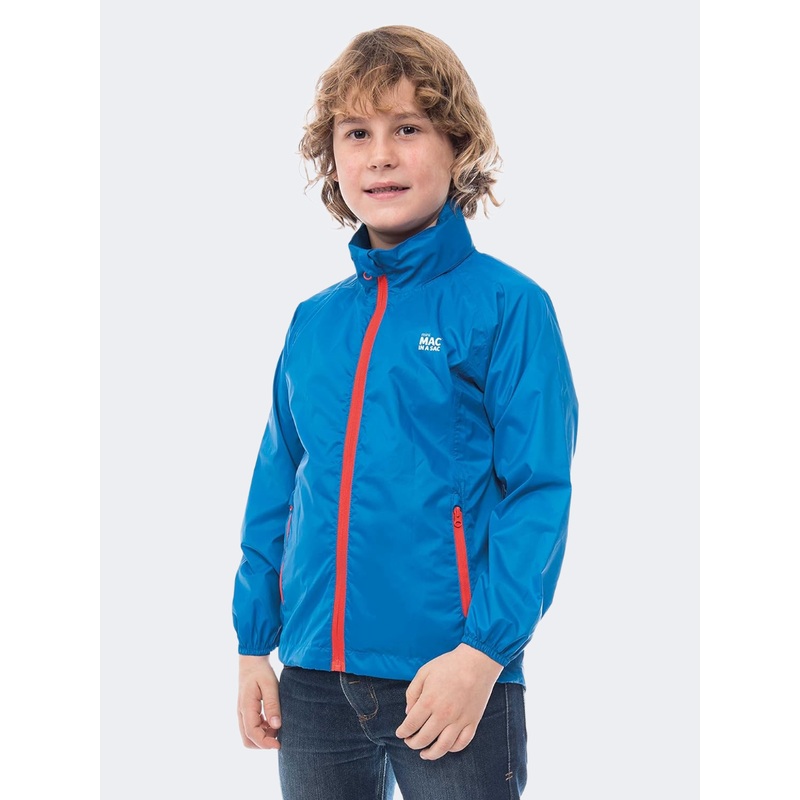 Mac In A Sac Origin Kids Performance Jacket Electric Blue