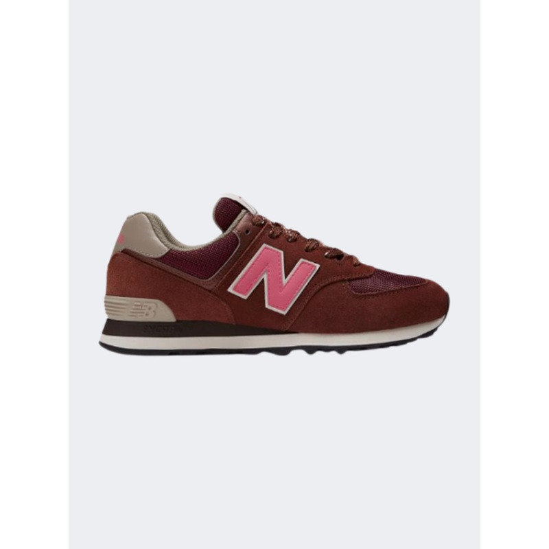 New Balance 574 Men Lifestyle Shoes Barrel Brown/Pink