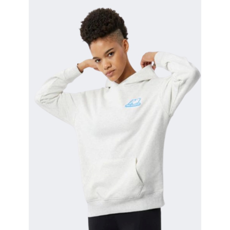 New Balance Candy Pack Women Lifestyle Hoody Sea Salt Heather