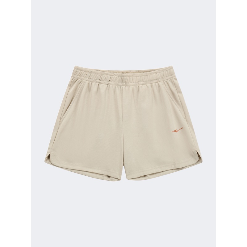 Erke Knitted Women Training Short Light Grey