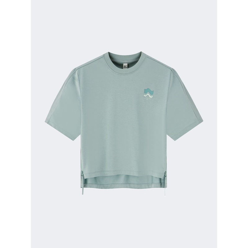 Erke Women Lifestyle T-Shirt Tea Green