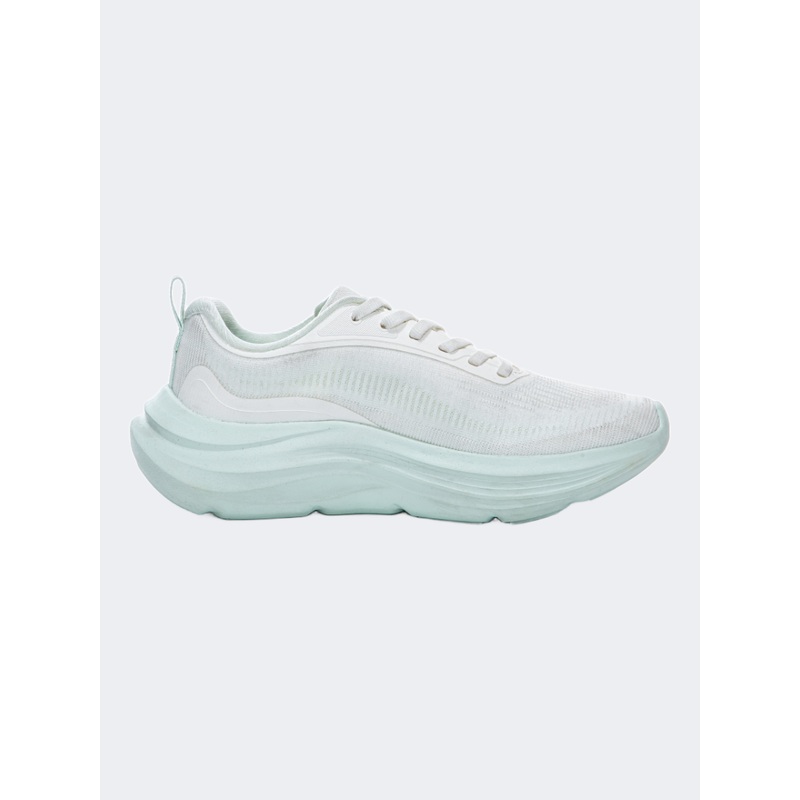 Erke Women Running Shoes White/Pale Green