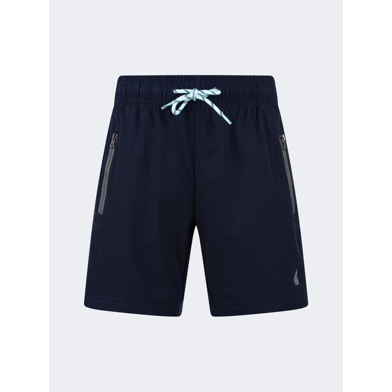 Oil And Gaz Breathable Kids Boys Beach  Swim Short Navy