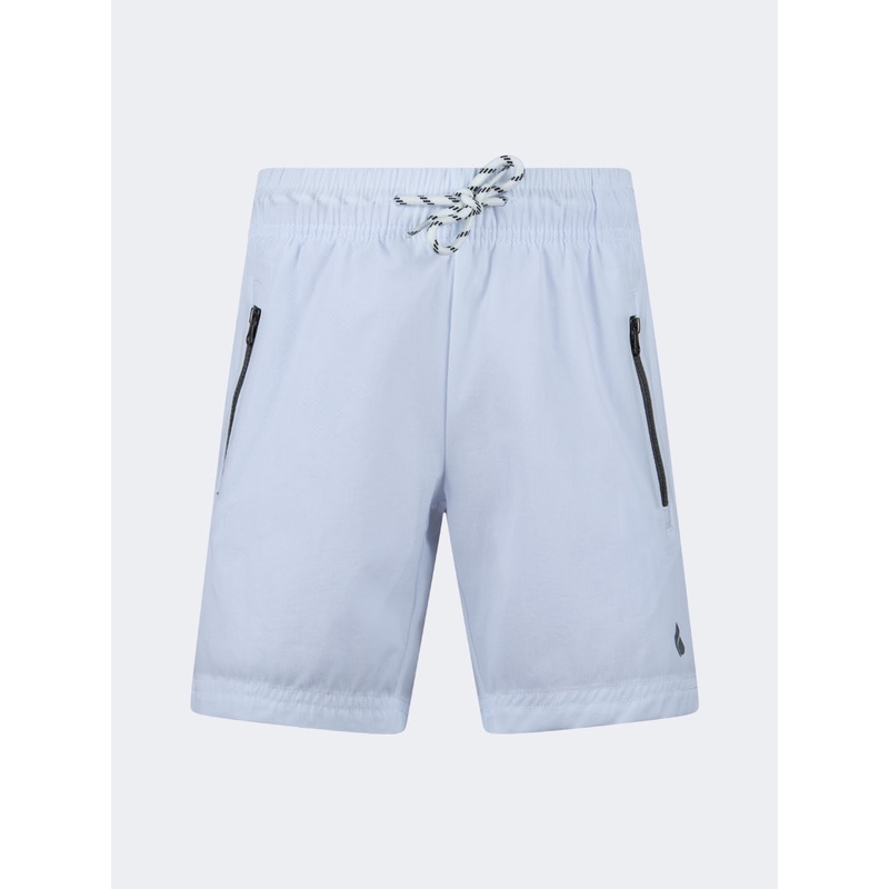 Oil And Gaz Breathable Kids Boys Beach  Swim Short White