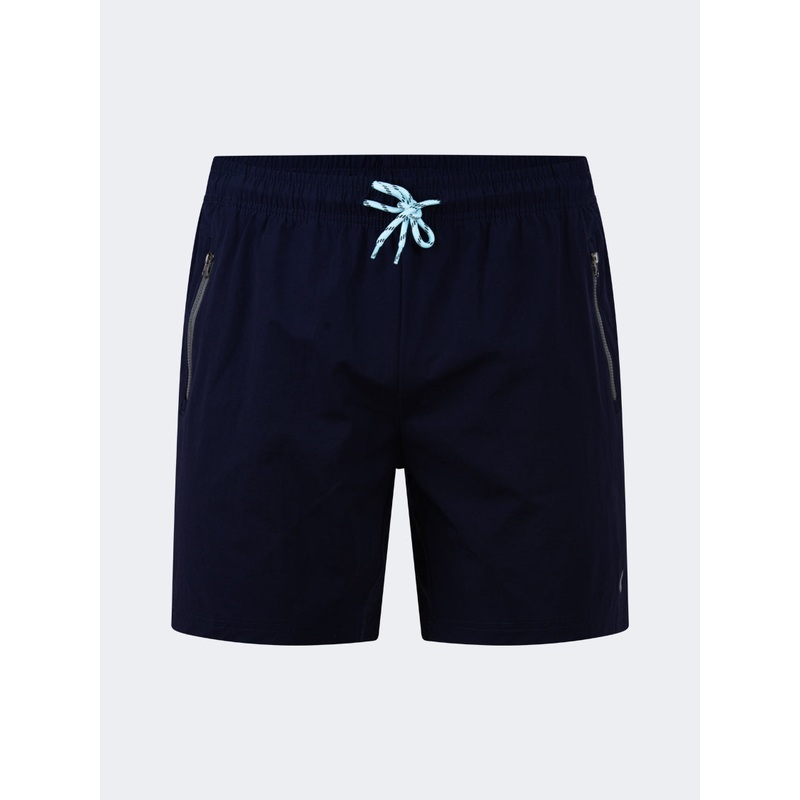 Oil And Gaz Breathable Men Beach  Swim Short Navy