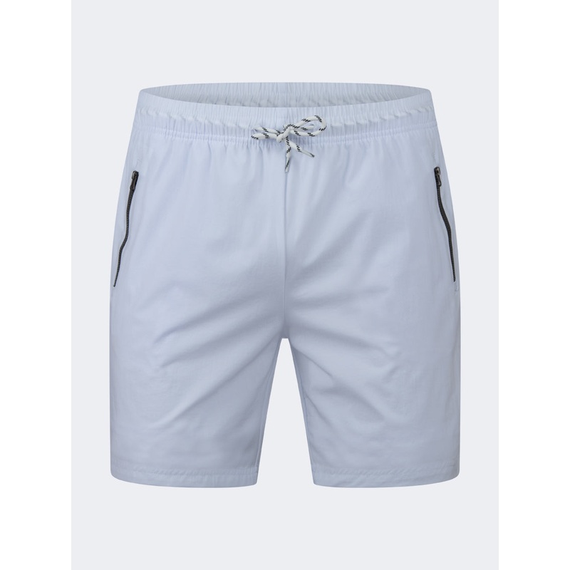 Oil And Gaz Breathable Men Beach  Swim Short White