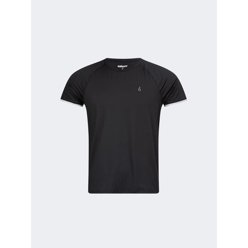 Oil And Gaz Comfortable Men Fitness T-Shirt Black
