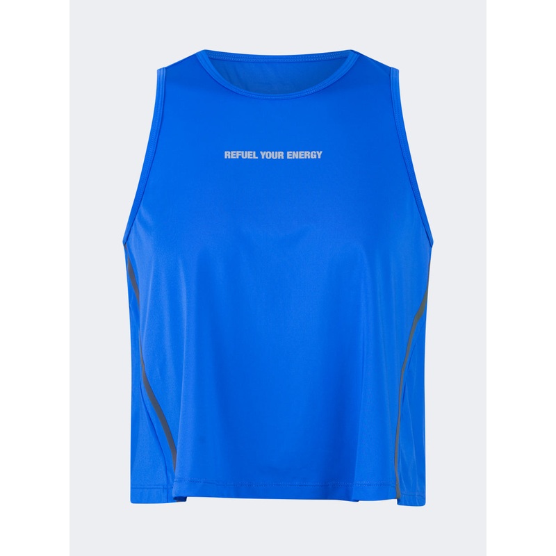 Oil And Gaz Comfortable Women Training Tank Blue