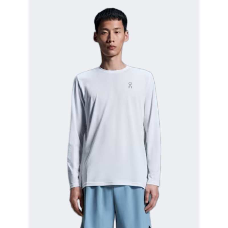On Core Long-T Men Running Long Sleeve White