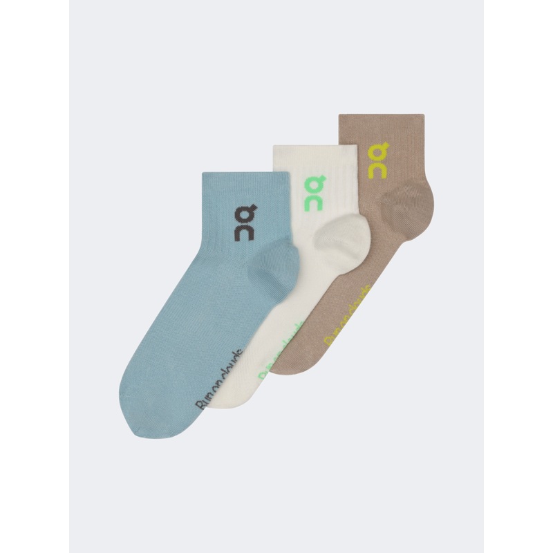 On Logo Mid 3P Unisex Lifestyle Sock Desert/Wash