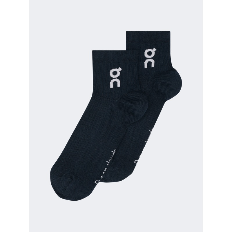 On Logo Mid 3P Unisex Lifestyle Sock Navy