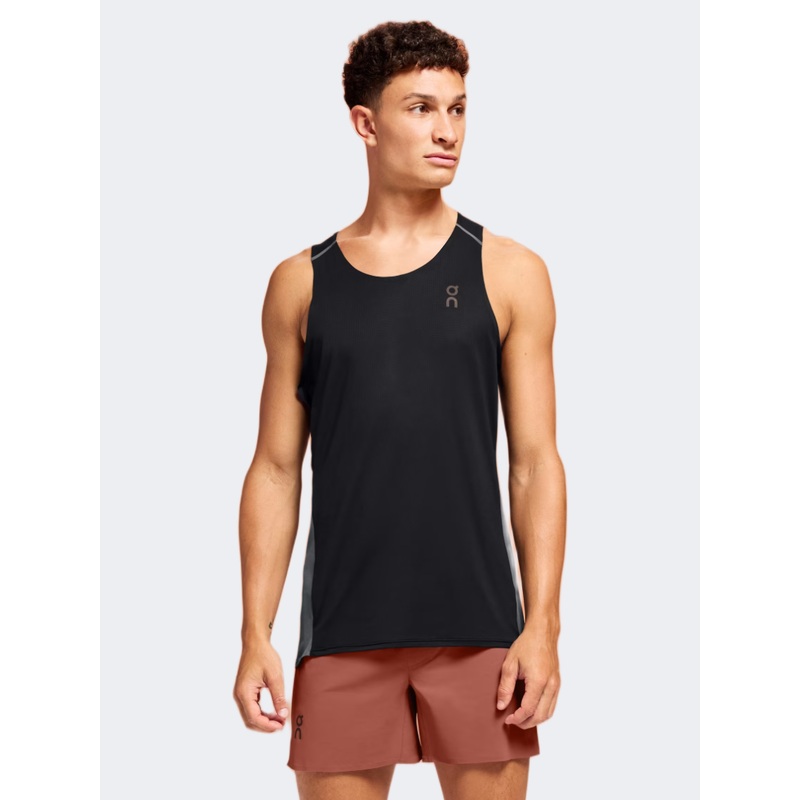 On Performance Men Running Tank Black/Eclipse