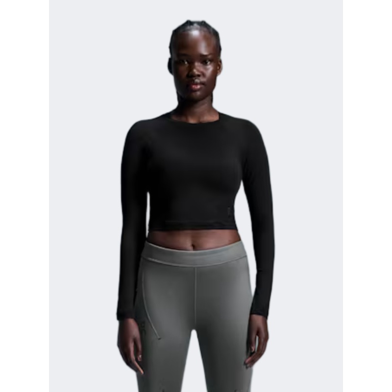 On Studio Long-T Crop Women Training Long Sleeve Black