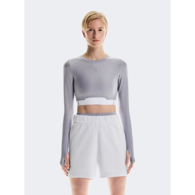 On Train Crop Women Training Long Sleeve Lilac
