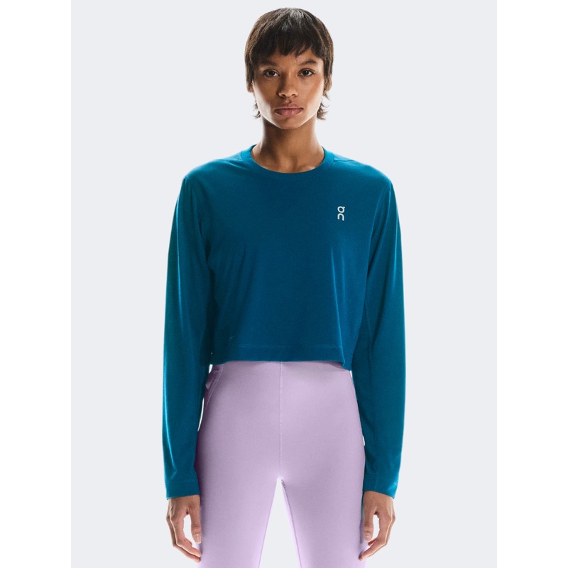On Train Long-T Crop Women Training Long Sleeve Tempest