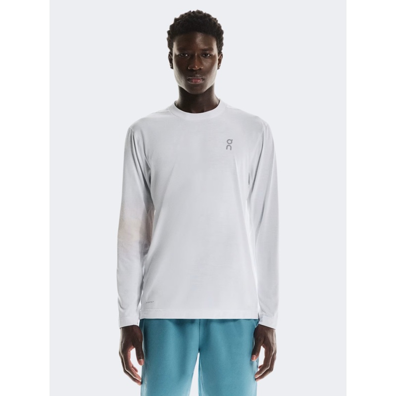 On Train Long-T Graphic Men Training Long Sleeve White