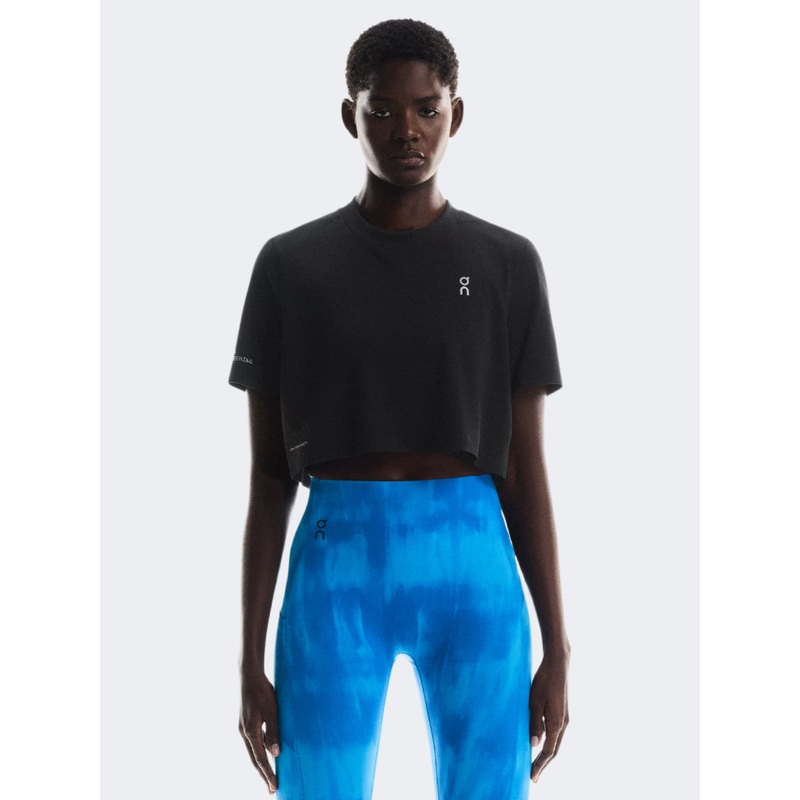 On Train-T Crop Women Training T-Shirt Black