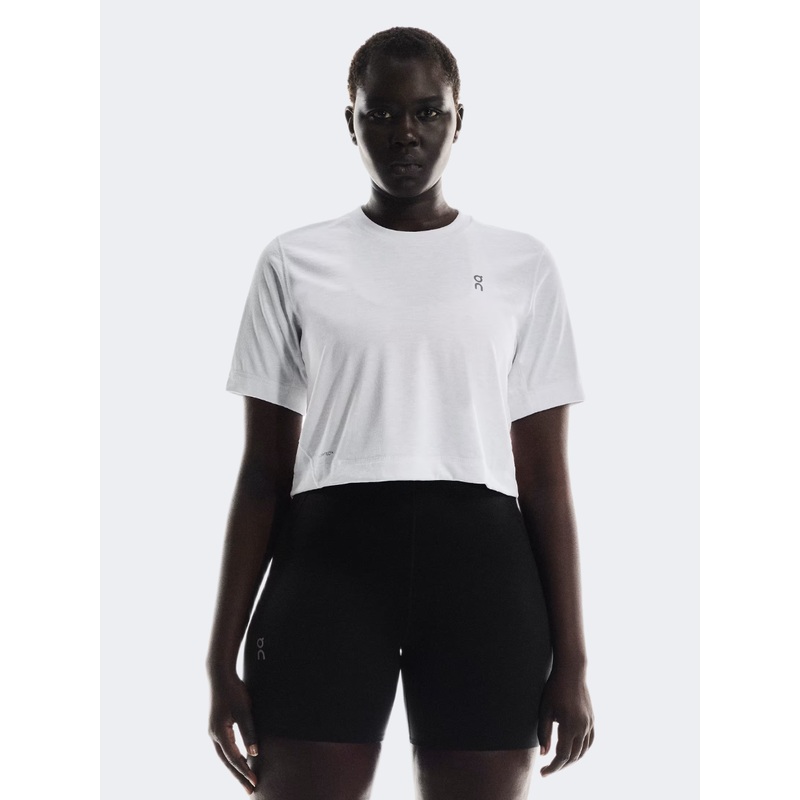On Train-T Crop Women Training T-Shirt White