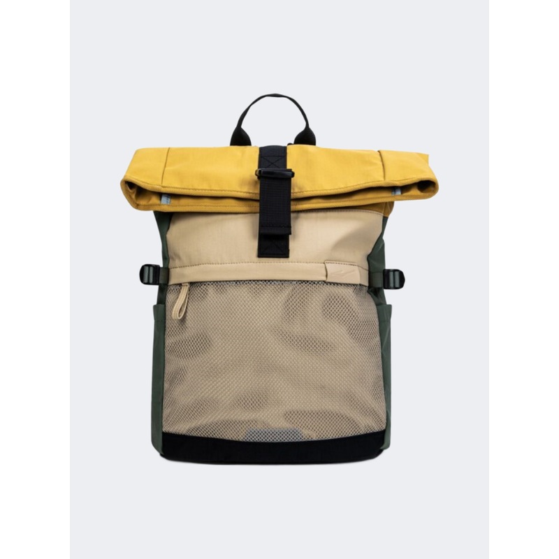 Erke Unisex Lifestyle Backpack Bag Beige/Yellow