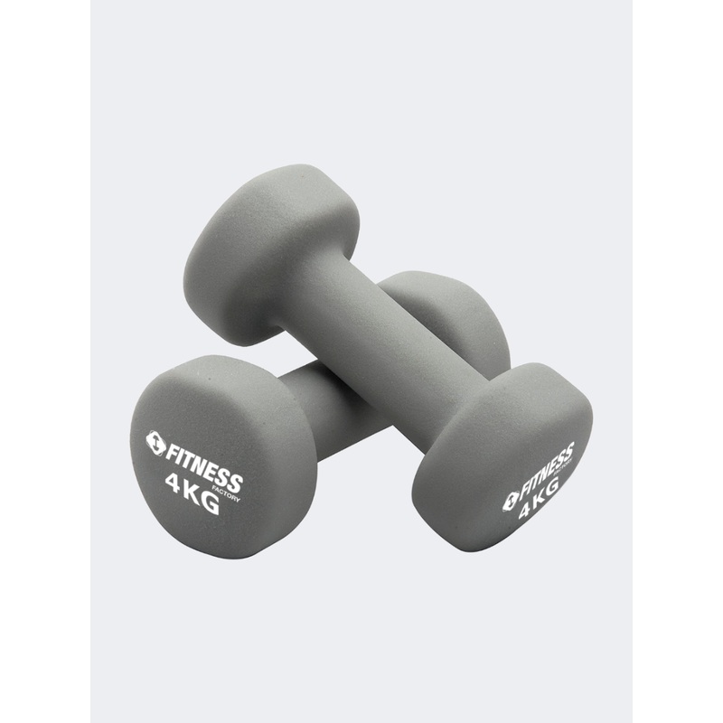 Irm-Fitness Factory Neoprene Dumbbell 4Kg Weights Grey