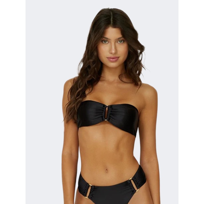 Pq Swim Nightfall Detail Bandeau Women Beach Bra Black