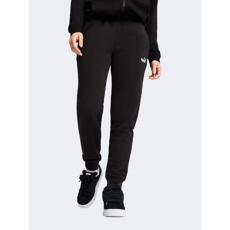 Puma Essentials Small Number 1 Logo Women Lifestyle Pant Black