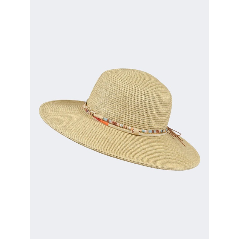 Stamion Floppy Medium Boho Decoration Women Beach Hat Natural