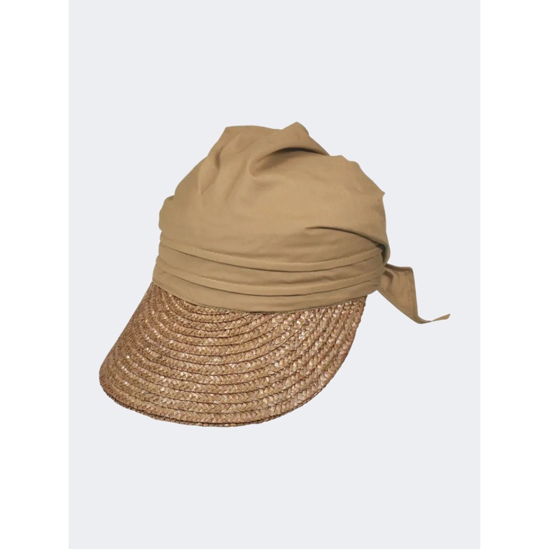Stamion Visor Women Beach Hat Light Brown