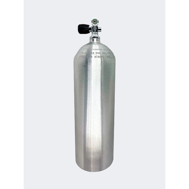Al Can Diving Cylinder 11.1 Lc/Tap 3/4 Ace80 Tank Silver