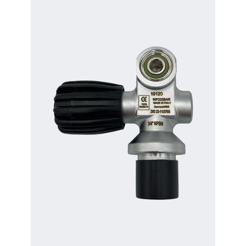 Al Can Sanosub 232Bar Din/Yoke Scuba Tank Valve Silver