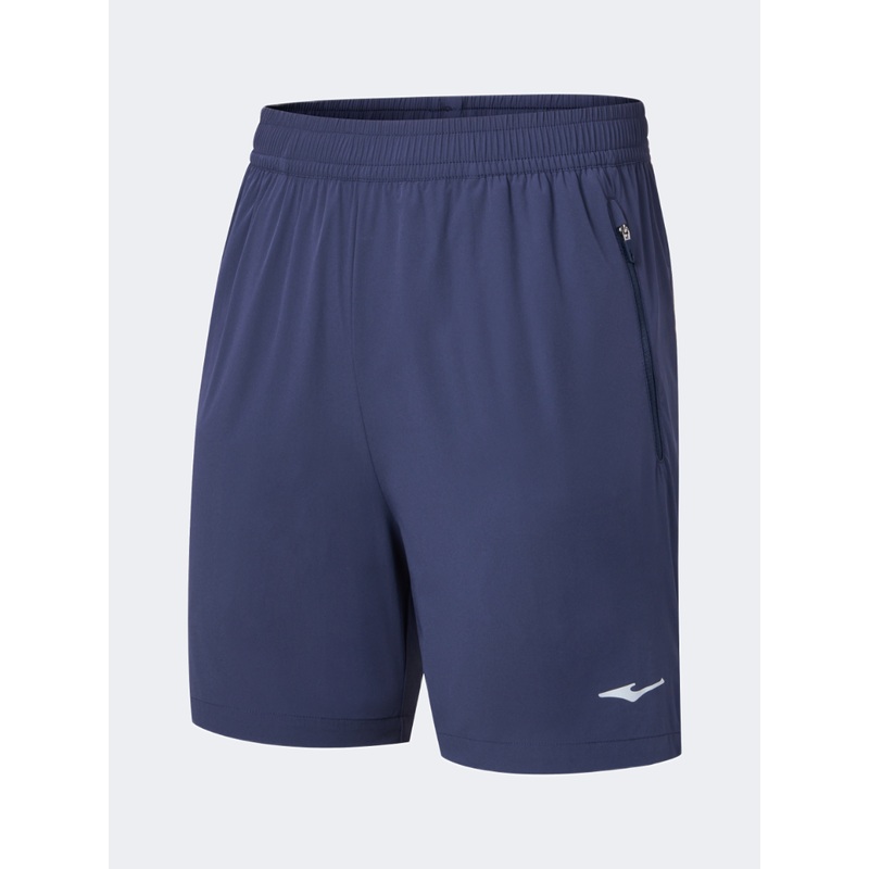Erke Sports Men Running Short Blue