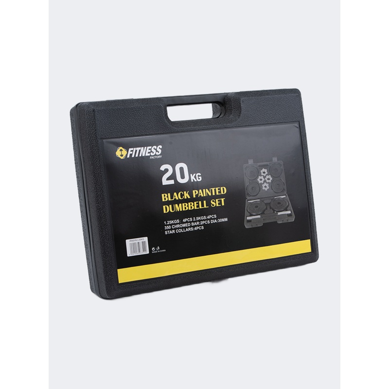 Irm-Fitness Factory 20Kg Painted Dumbbell Set Black