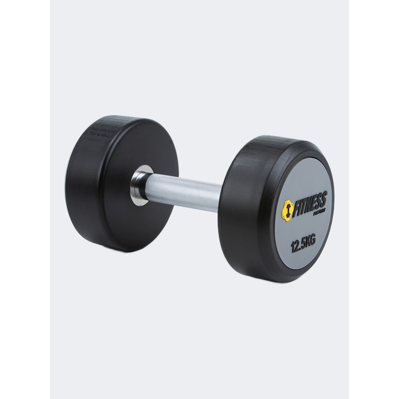 Irm-Fitness Factory Pvc Dumbbell With Logo Printing 12.5Kg Grey