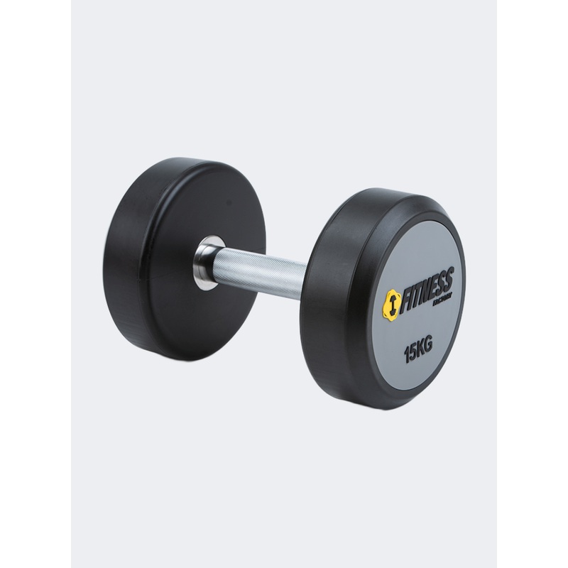 Irm-Fitness Factory Pvc Dumbbell With Logo Printing 15Kg Grey