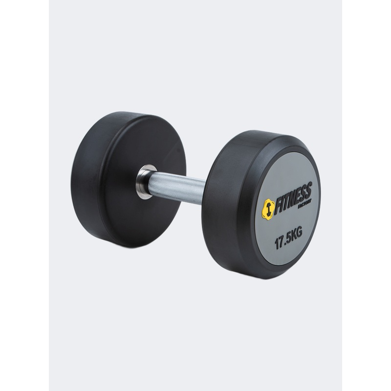 Irm-Fitness Factory Pvc Dumbbell With Logo Printing 17.5Kg Grey