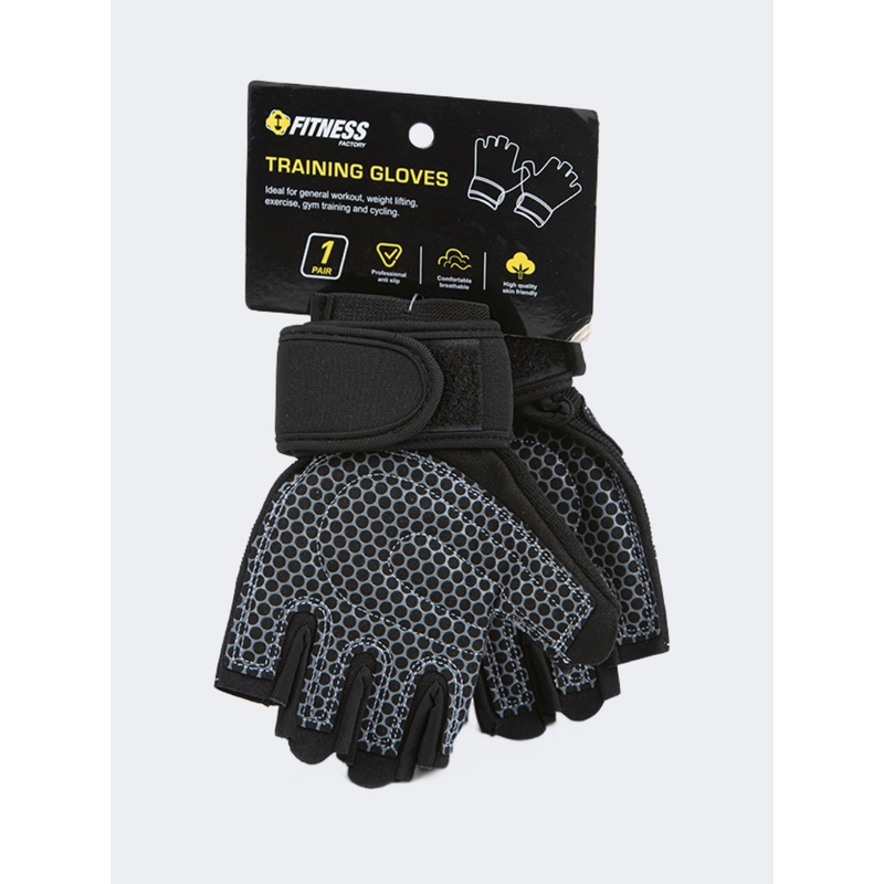 Irm-Fitness Factory Training Gloves With Wrist Wrap Black