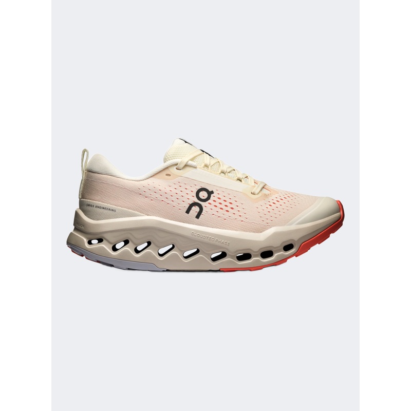 On Cloudsurfer Trail 2 Wp Women Trail Running Shoes Ivory/Salmon