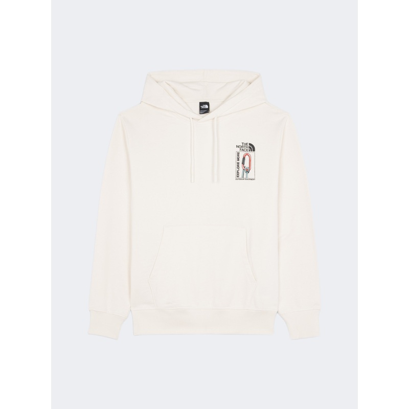 The North Face Explore Gear Relaxed Men Lifestyle Hoody White Dune