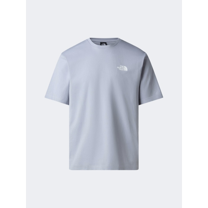 The North Face Explore Gear Relaxed Men Lifestyle T-Shirt Blue Fax