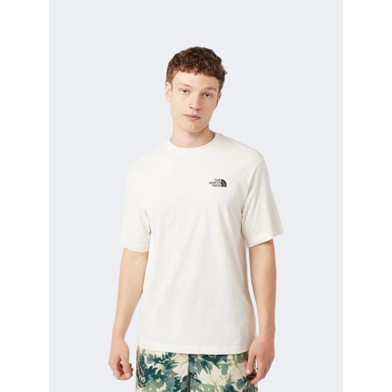The North Face Explore Gear Relaxed Men Lifestyle T-Shirt White Dune