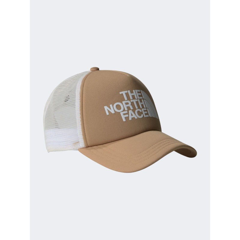 The North Face Logo Unisex Lifestyle Cap Khaki Stone/White