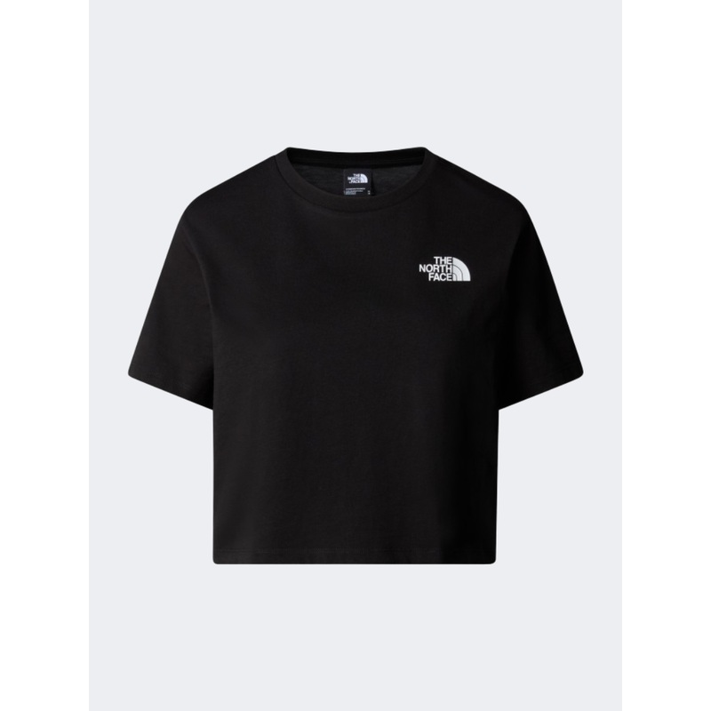 The North Face Simple Dome Cropped Relaxed Women Lifestyle T-Shirt Tnf Black