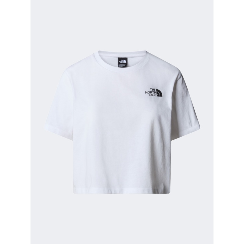 The North Face Simple Dome Cropped Relaxed Women Lifestyle T-Shirt Tnf White