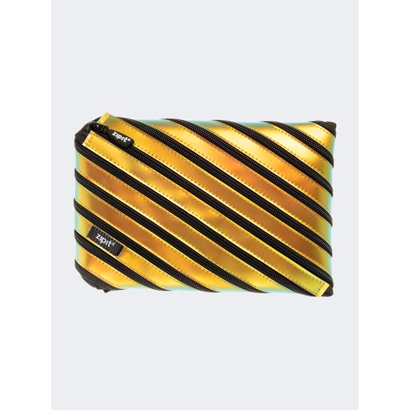 Zipit Metallic Jumbo Pouch Back To School Pencil Case Copper