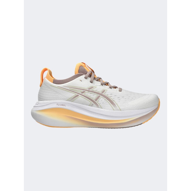 Asics Gel-Nimbus 27 Women Running Shoes White/Fawn