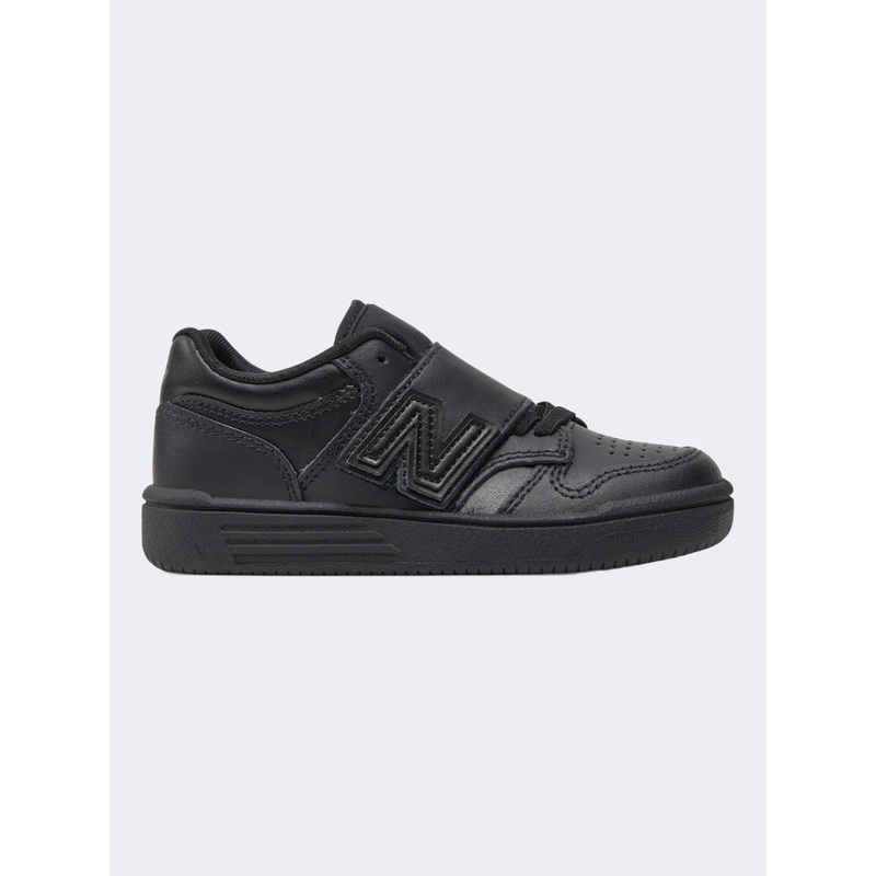 New Balance 480 Bungee Lace With Top Strap Shoes Ps-Boys Lifestyle Shoes Black
