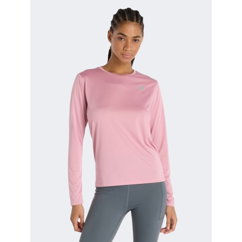 New Balance Sport Essential Women Performanc Long Sleeve Pink Taffy