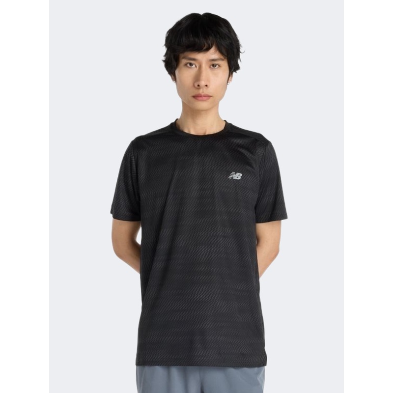 New Balance Sport Essentials Printed Men Performanc T-Shirt Black